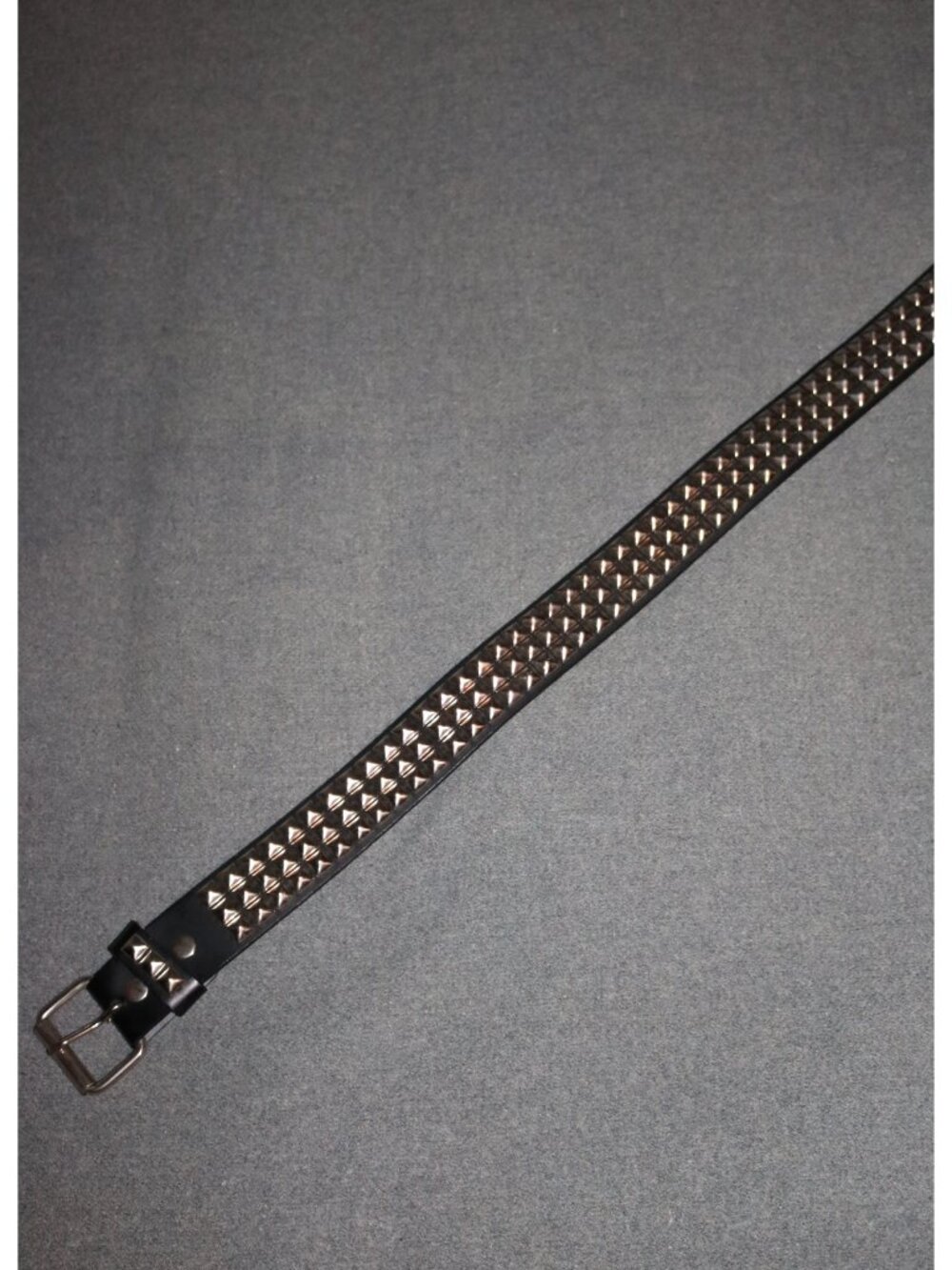 Hot Topic Pyramid Studded Belt 40 Black Leather - Picture 3 of 6